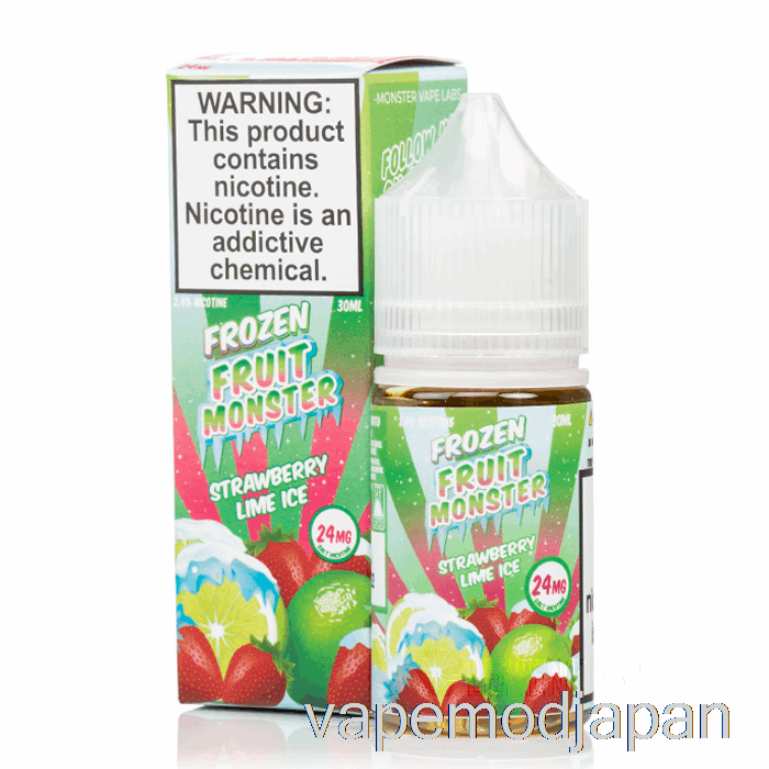 VAPE ジャパン アイスストロベリーライム - フローズンフルーツモンスターソルト - 30ml 48mg